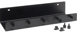FibroTech hylde m/kroge 32 x 10,2 cm - sort