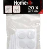 Filtpuder selvklæbende Ø17 mm hvid - 20 stk.