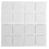 Filtpuder selvklæbende 25 x 25 mm hvid - 16 stk.