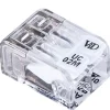 Fjedersamlemuffe med 2 poler 2,5 mm² - 16 stk.