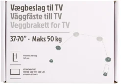 Fladskærmsbeslag ultra slim 37-70"