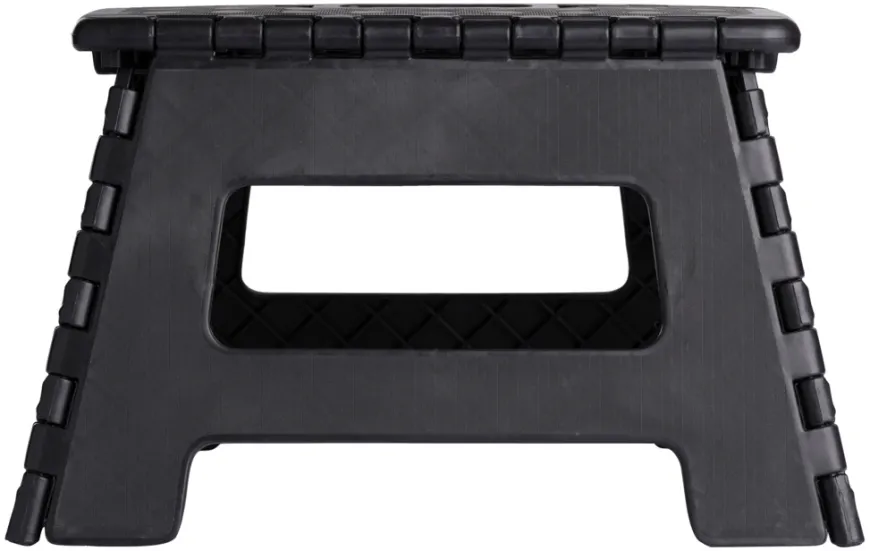 Foldbar skammel sort 32 x 25 x 22 cm