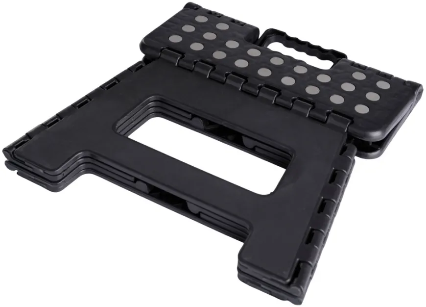 Foldbar skammel sort 32 x 25 x 22 cm