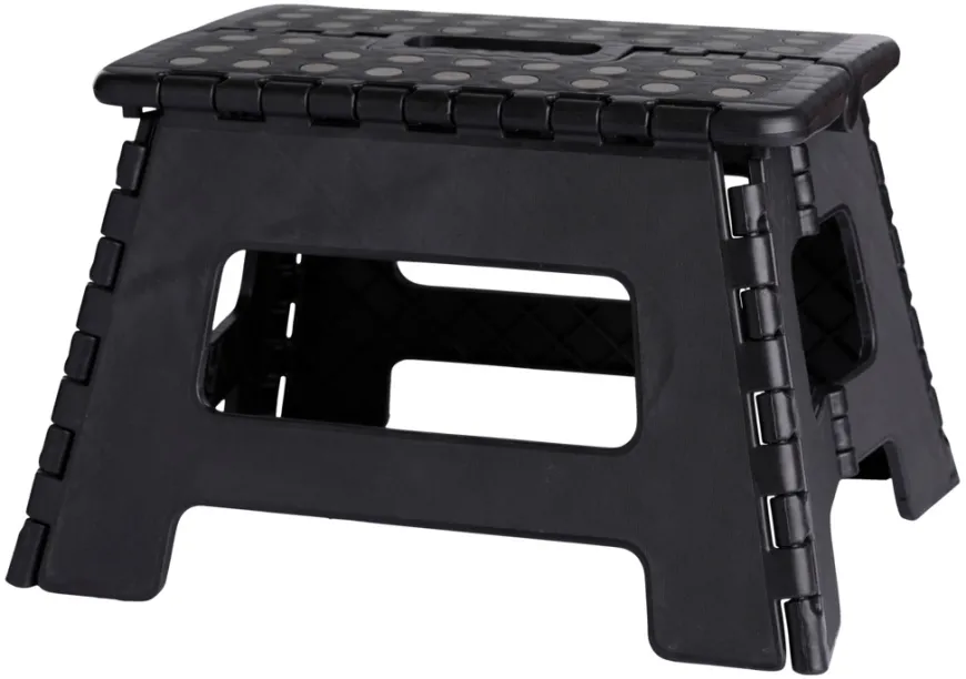 Foldbar skammel sort 32 x 25 x 22 cm