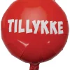 Folieballon m/Tillykke rød