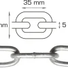 Galvaniseret kæde langleddet Ø5 mm x 2 meter