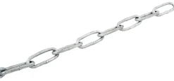 Galvaniseret kæde langleddet Ø3 mm x 2 meter