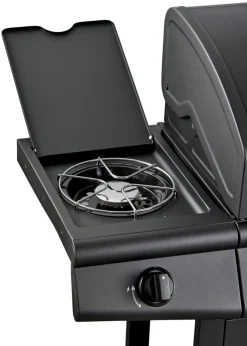 Gasgrill 3 brændere og sidebrænder sort - Grillexpert®