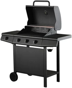 Gasgrill 3 brændere og sidebrænder sort - Grillexpert®