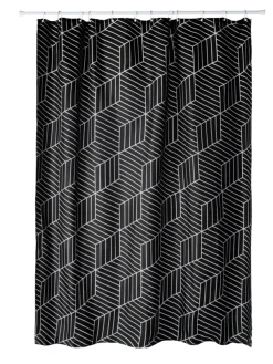 GEYSER® Dessert Black badeforhæng 180 x 200 cm