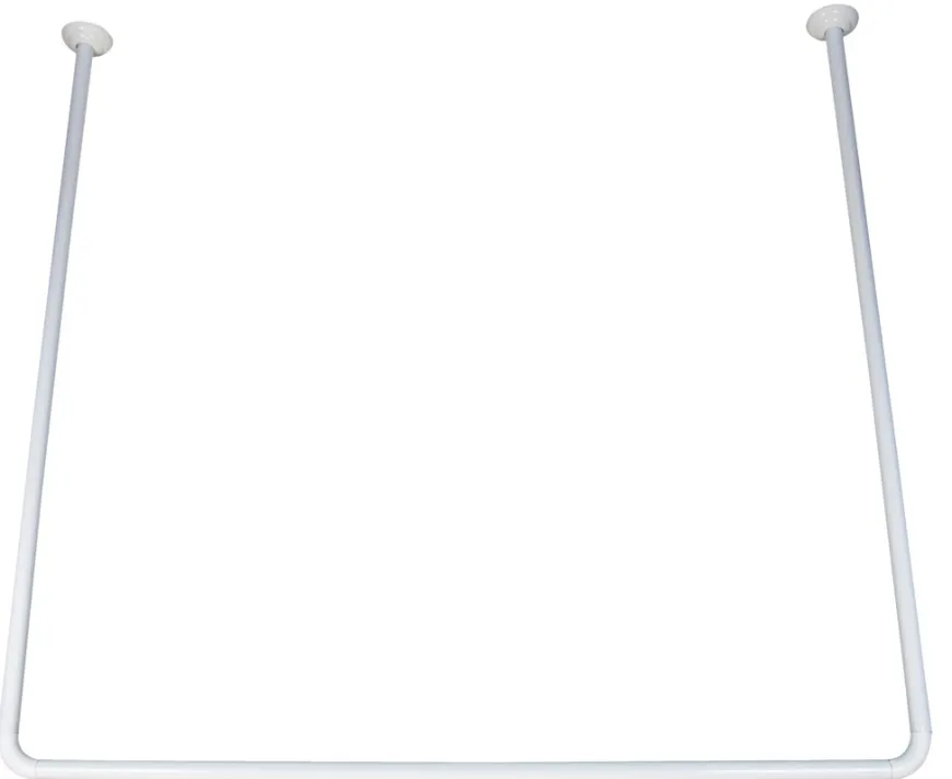 GEYSER® forhængsstang U-form 90 x 90 x 90 cm hvid
