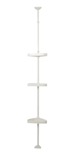 GEYSER® teleskophylde m/3 hylder hvid