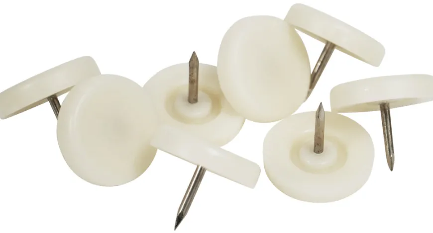 Glidesøm Ø25 mm hvid plast - 24 stk.