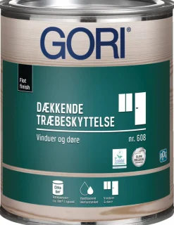 GORI 608 dækkende træbeskyttelse hvid 0,75 liter