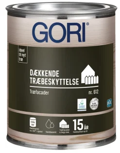 GORI 612 dækkende træbeskyttelse kridt 0,75 liter