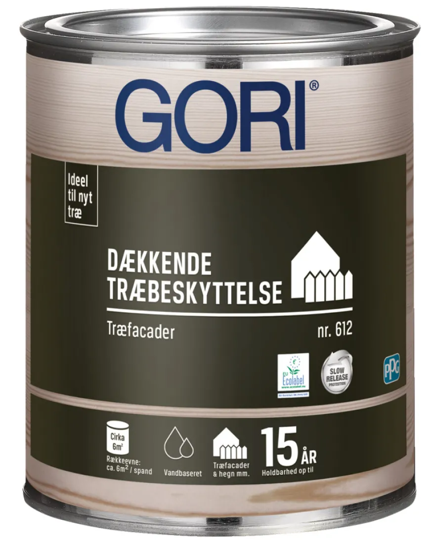 GORI 612 dækkende træbeskyttelse kridt 0,75 liter