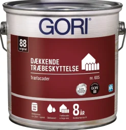 GORI 605 dækkende træbeskyttelse kridt 2,5 liter