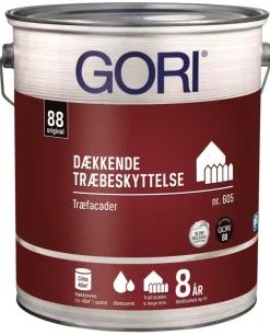 GORI 605 dækkende træbeskyttelse svenskrød 5 liter
