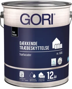 GORI 606 renhvid dækkende træbeskyttelse 5 liter