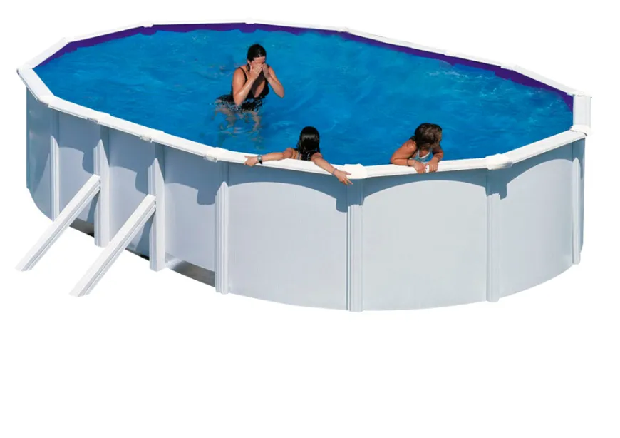 Gre poolpakke oval 20893 liter hvid - Swim & Fun