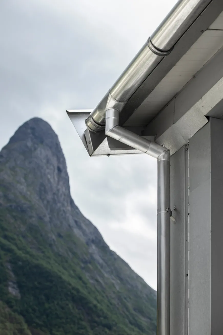 Grøvik N70 nedløbsrør 70 mm 3 meter aluminium