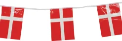 Guirlande m/12 stk. firkantet flag plastik