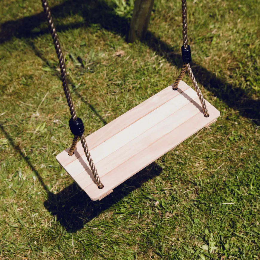 Gyngesæde træ m/reb 40 cm - Nordic play