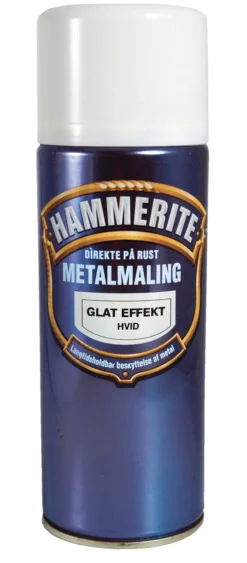 Hammerite metalmaling hvid glat 400 ml