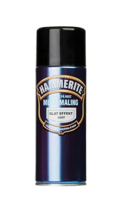 Hammerite metalmaling sort glat 400 ml