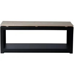 Havebænk med brændedepot 118 x 29,5 x 48 cm