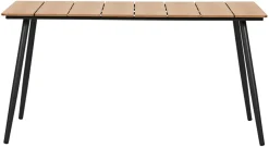 Havebord Beijing sort/teak 148 x 85 cm - Sunlife®