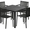 Havebord Havanna 90x90 cm i aluminium og nonwood - Sunlife®