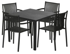 Havebord Havanna 90x90 cm i aluminium og nonwood - Sunlife®