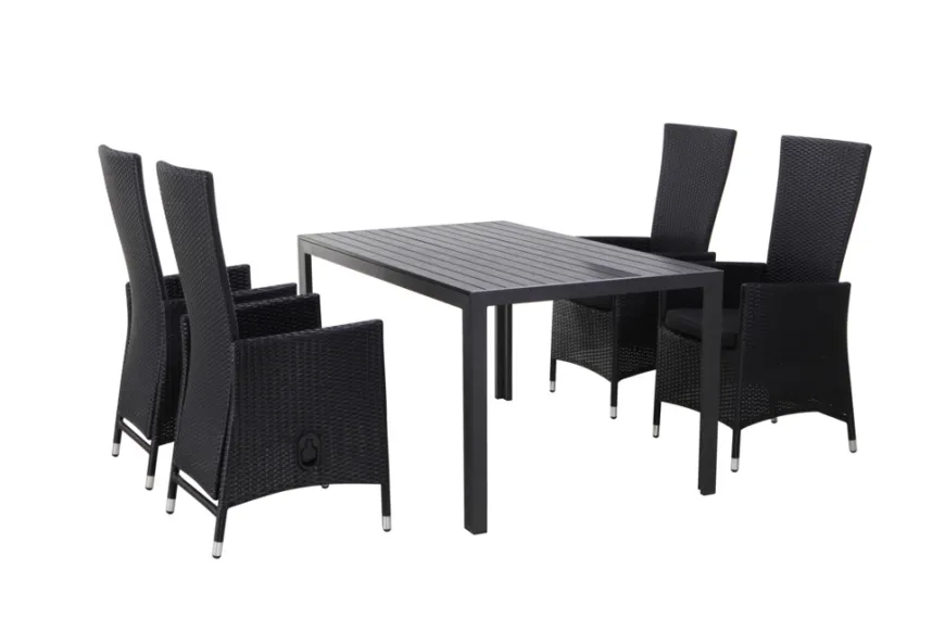Havebord Havanna 150 x 90 cm i aluminium og nonwood - Sunlife®