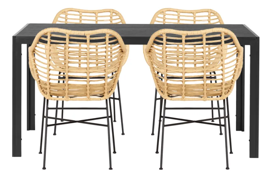 Havebord Havanna 150 x 90 cm i aluminium og nonwood - Sunlife®