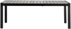 Havebord 205/275 x 100 cm alu/nonwood - Outfit