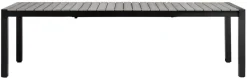 Havebord 205/275 x 100 cm alu/nonwood - Outfit