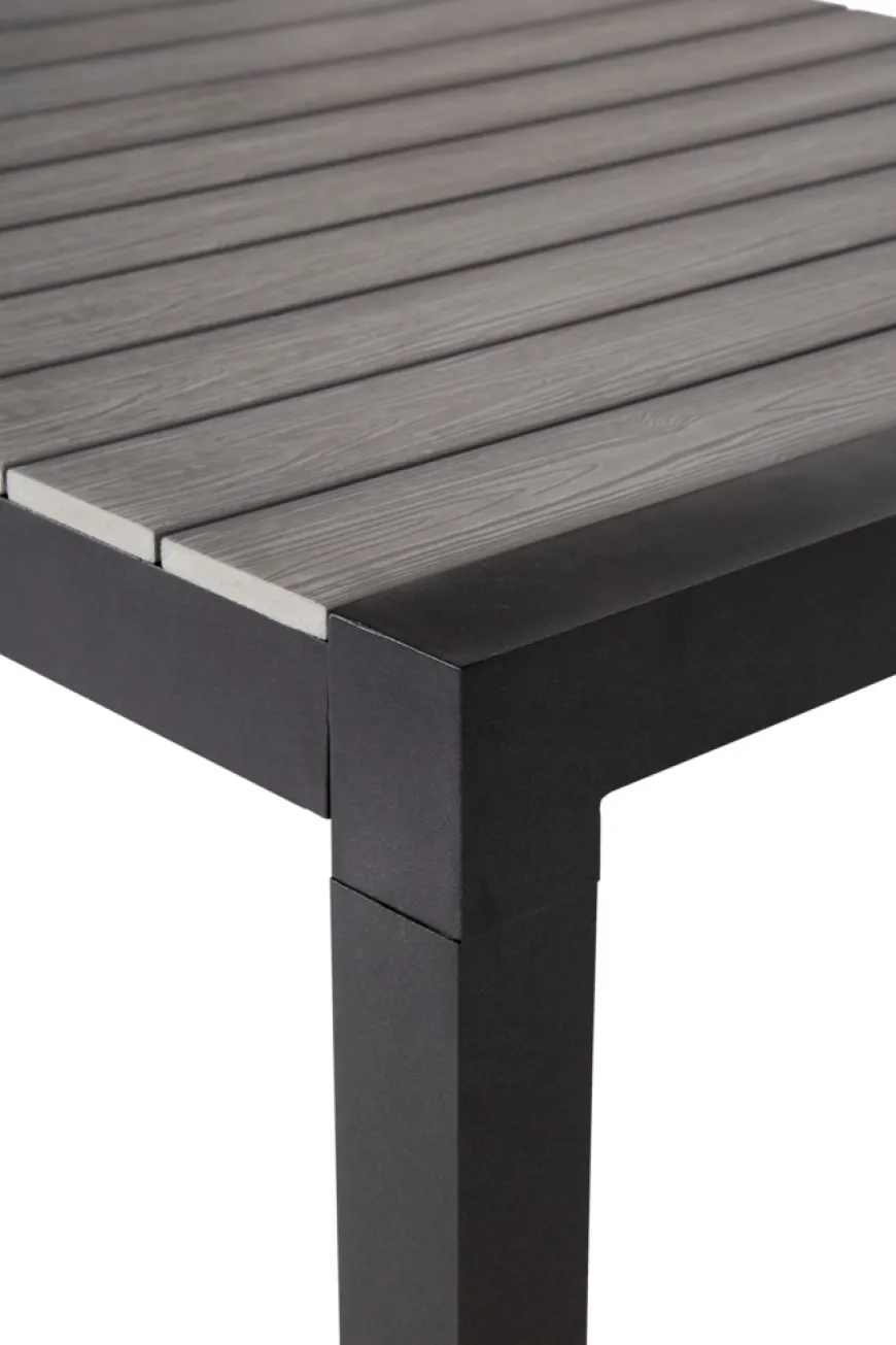 Havebord 205/275 x 100 cm alu/nonwood - Outfit