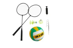 Havespil 2-i-1 volleyball/badminton