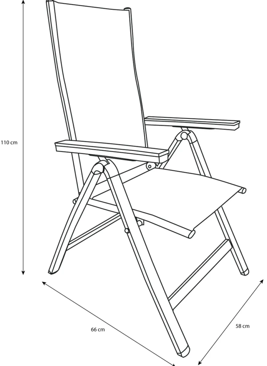 Havestol Kingston 6 positioner sort - Sunlife®