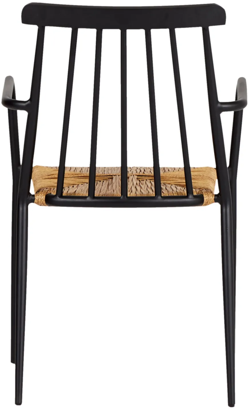 Havestol stabelbar alu/rattan sort - Envy