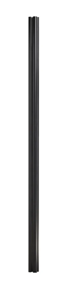 Hegnsstolpe panelhegn sort aluminium H230 cm