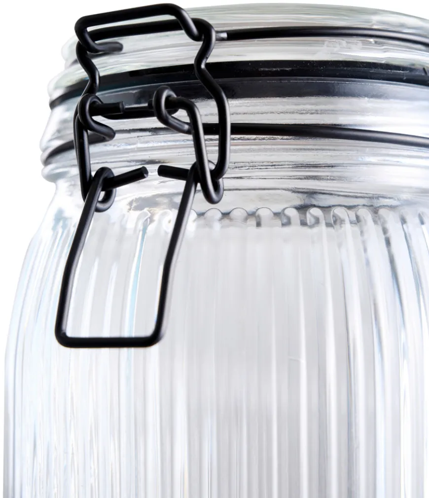 Henkogningsglas riflet 0,9 liter - DAY