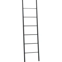 Håndklædestige bambus sort 180 x 45 cm