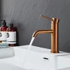 Håndvaskarmatur Slim vinkel kobberfinish