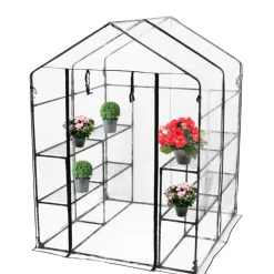 HORTUS drivhus m/plastovertræk 195 x 143 x 143 cm