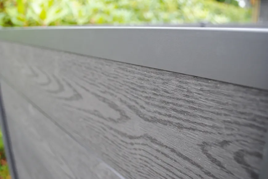 HORTUS skraldeskjul komposit antracit 121 x 258 x 95 cm