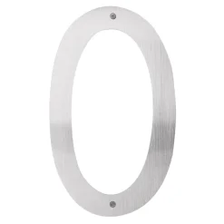 Husnummer 0 rustfrit stål 40 cm