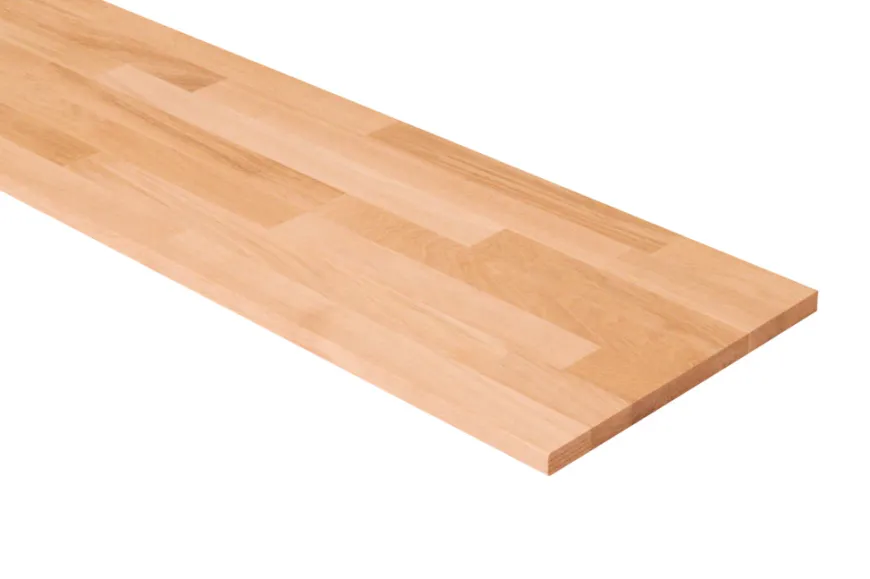 Hylde i eg 18 mm x 30 x 120 cm