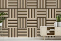 Jangal Modular Wall akustikpanel 52 x 52 cm - Fanal Oak